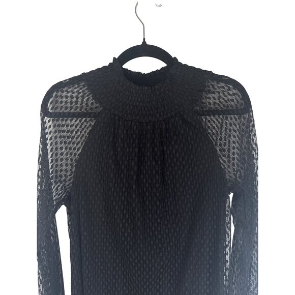 2/$30 Ella Moss XS Black Mini Textured Long Sleeve Dress - Picture 9 of 15